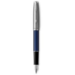 Ручка перова Parker SONNET Essentials Metal & Blue Lacquer CT FP F