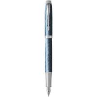 Ручка перова Parker IM Premium Blue Grey CT FP F