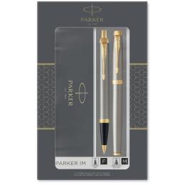 Набор Parker IM Brushed Metal GT RB+BP (роллерная и шариковая ручка)