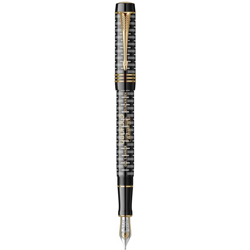 Ручка перова Parker DUOFOLD 100 Limited Edition Black FP18 F