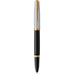 Ручка перова Parker PARKER 51 Premium Black GT FP F