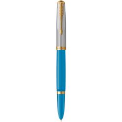 Ручка перова Parker PARKER 51 Premium Turquoise GT FP F