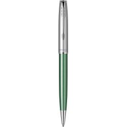 Ручка кулькова Parker SONNET Essentials Metal & Green Lacquer CT BP