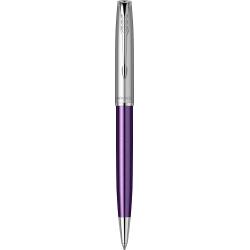 Ручка кулькова Parker SONNET Essentials Metal & Violet Lacquer CT BP