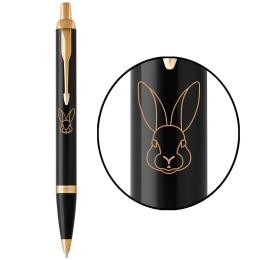 Ручка шариковая Parker IM ZODIAC Black GT BP Кролик