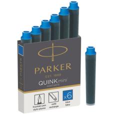 Картриджі Parker Quink Mini /6шт сині