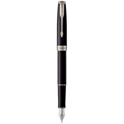 Ручка перова Parker SONNET Black Lacquer CT FP M