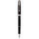 Ручка перьевая Parker SONNET Black Lacquer CT FP M