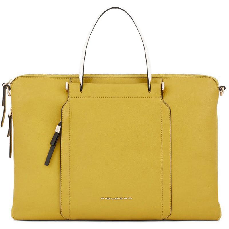 Сумка для ноутбука 15.6  Piquadro CIRCLE (W92) Yellow-Green CA4021W92_GIVE