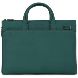 Сумка для ноутбука 15.6″ Piquadro BLACK SQUARE (B3) Cinnabar Green CA4021B3_VE3
