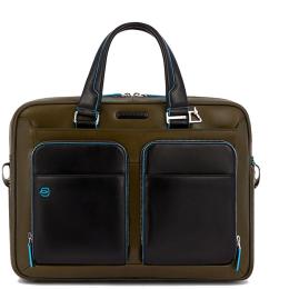 Портфель Piquadro BLUE SQUARE (B2) Olive-Black CA2849B2_VEN