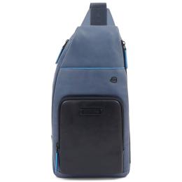 Сумка-слинг Piquadro B2 REVAMP (B2V) Blue-Blue CA5577B2V_BLBL