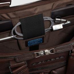Сумка для ноутбука 15.6″ Piquadro PAAVO (S122) Dark Brown CA6026S122_TM