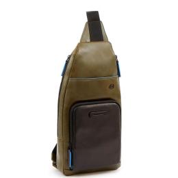 Сумка-слинг Piquadro B2 REVAMP (B2V) Green-Black CA5577B2V_VEN