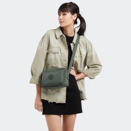 Сумка Kipling ABANU M Green Emb (F6C)