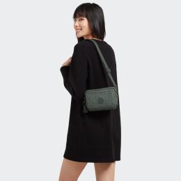 Сумка 2 в 1 Kipling ABANU MULTI Sign Green Emb (F6C)