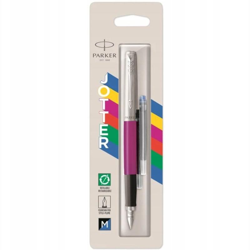 Ручка перова Parker JOTTER Originals Magenta CT FP F
