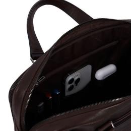 Сумка для ноутбука 15.6″ Piquadro RHINO (W118) Dark Brown CA6243W118_TM