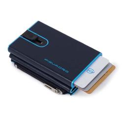 Картхолдер з висувним механізмом Piquadro BLUE SQUARE (B2) Black PP4825B2BLR_N