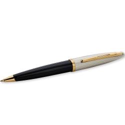 Подарочный набор Waterman CARENE Deluxe Black/silver BP (шариковая ручка + кожаный чехол)