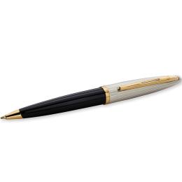 Подарунковий набір Waterman CARENE Deluxe Black/silver BP (кулькова ручка + шкіряний чохол)