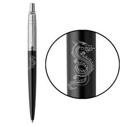 Ручка шариковая Parker JOTTER ZODIAC Bond Street Black CT BP Деревянный Дракон