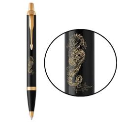Ручка кулькова Parker IM ZODIAC Black GT BP Дракон