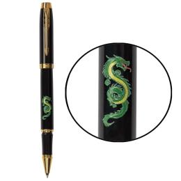 Ручка роллерная Parker IM ZODIAC Black GT RB Зеленый Деревянный Дракон