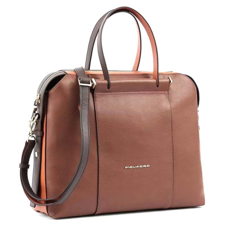 Сумка для ноутбука 14 Piquadro CIRCLE (W92) Brown-Orange CA4577W92_MAR