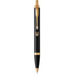 Ручка кулькова Parker IM UKRAINE Black GT BP Тризуб