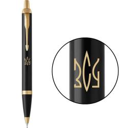 Ручка кулькова Parker IM UKRAINE Black GT BP Тризуб ЗСУ