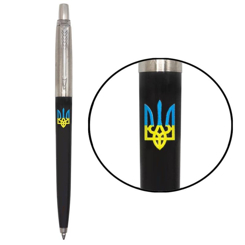 Ручка кулькова Parker JOTTER Originals UKRAINE Black CT BP Вогняний Тризуб