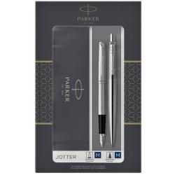 Набір Parker JOTTER Stainless Steel CT FP+BP (перова та кулькова ручка)