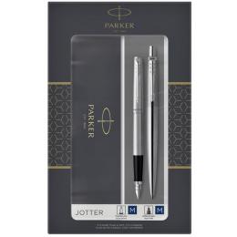 Набор Parker JOTTER Stainless Steel CT FP+BP (перьевая и шариковая ручка)