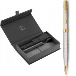 Подарунковий набір Parker SONNET Silver Mistral GT BP (кулькова ручка + шкіряний чохол)