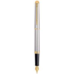 Ручка перьевая Waterman HEMISPHERE Stainless Steel GT FP F