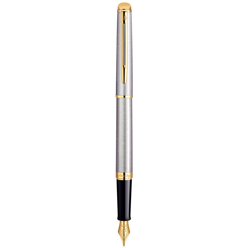 Ручка перова Waterman HEMISPHERE Stainless Steel GT FP F