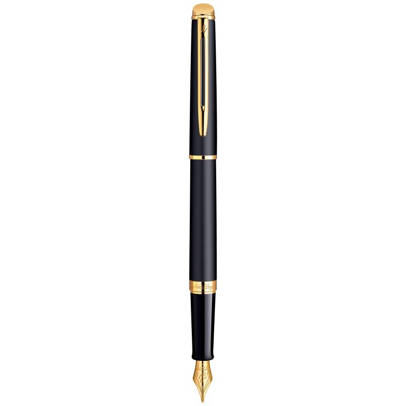 Ручка перова Waterman HEMISPHERE Mаtte Black GT FP F