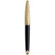 Ручка перьевая Waterman CARENE Essential Black/Gold FP18 F