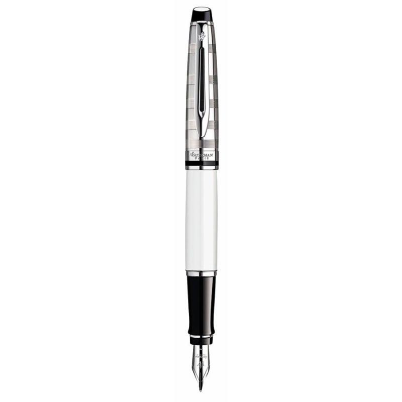 Ручка перова Waterman EXPERT Deluxe White CT FP F
