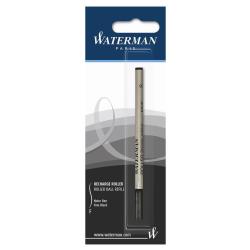 Стержень Waterman роллерный черный F (в блистере)