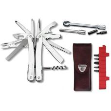 Мультитул Victorinox SWISSTOOL SPIRIT PLUS II 3.0239.L + коричневий шкіряний чохол