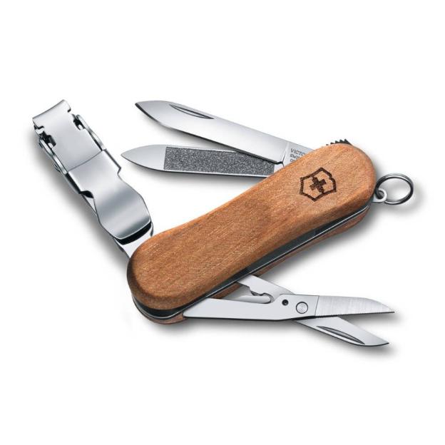 Швейцарський складаний ніж 65мм Victorinox NAILCLIP WOOD 580 0.6461.63