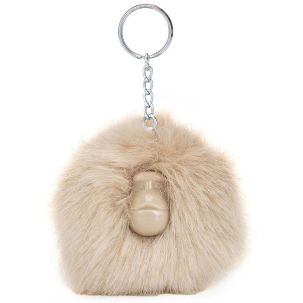 Брелок Kipling POMPOM MONKEY Silver Beige Tf (84Z)