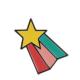 Пин (значок) Kipling RAINBOW STAR PIN Multicolor (50V)