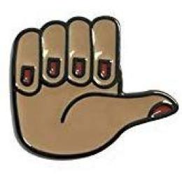 Пин (значок) Kipling THUMBS UP PIN Multicolor (50V)