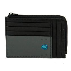 Картхолдер з монетницею Piquadro PULSE (P15) Black PU1243P15_N