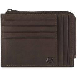 Картхолдер с монетницей Piquadro BLACK SQUARE (B3) D.Brown PU1243B3R_TM