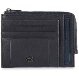 Картхолдер с монетницей Piquadro BRIEF Blue PU1243BRR_BLU