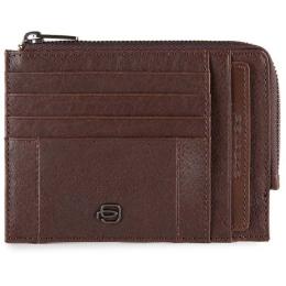 Картхолдер с монетницей Piquadro BRIEF D.Brown PU1243BRR_TM
